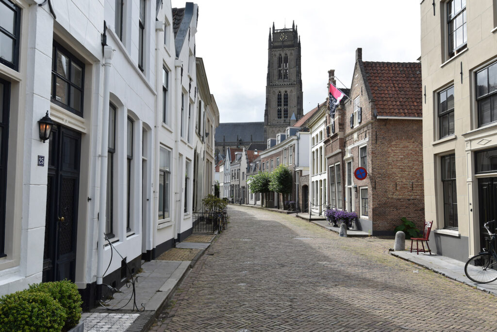 Sfeerfoto van enkele monumenten in Zaltbommel